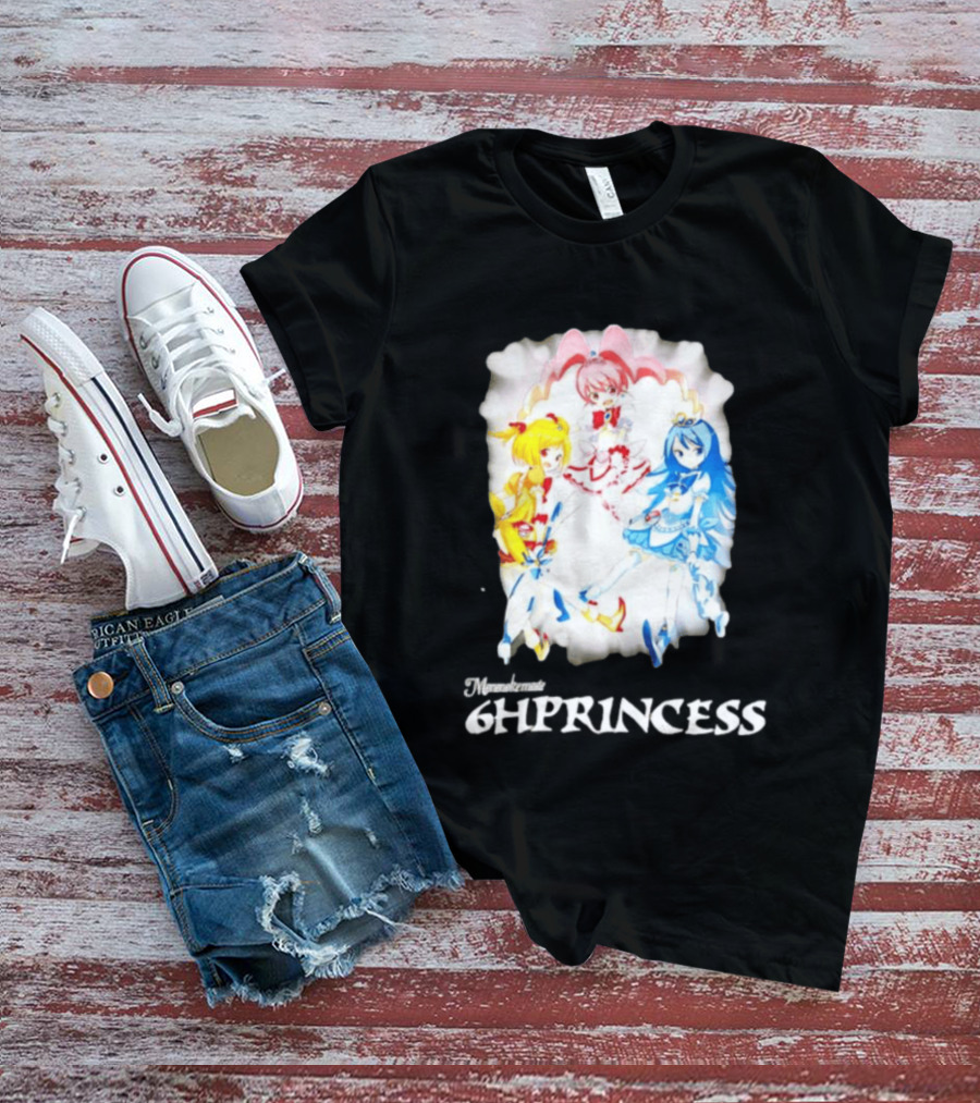 Mononoke 6HPPrincess Anime Characters Colorful Trio T-Shirt