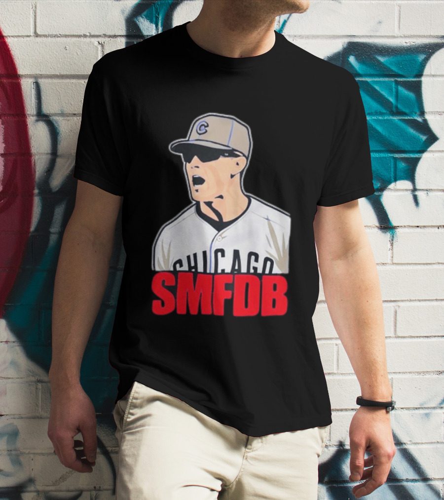Chicago Cubs SMFDB Manager Yelling Iconic Baseball Team Fan T-Shirt