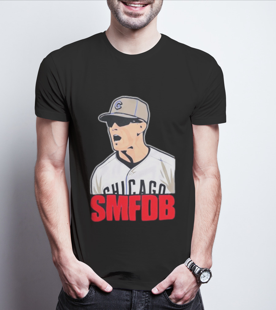 Chicago Cubs SMFDB Manager Yelling Iconic Baseball Team Fan T-Shirt