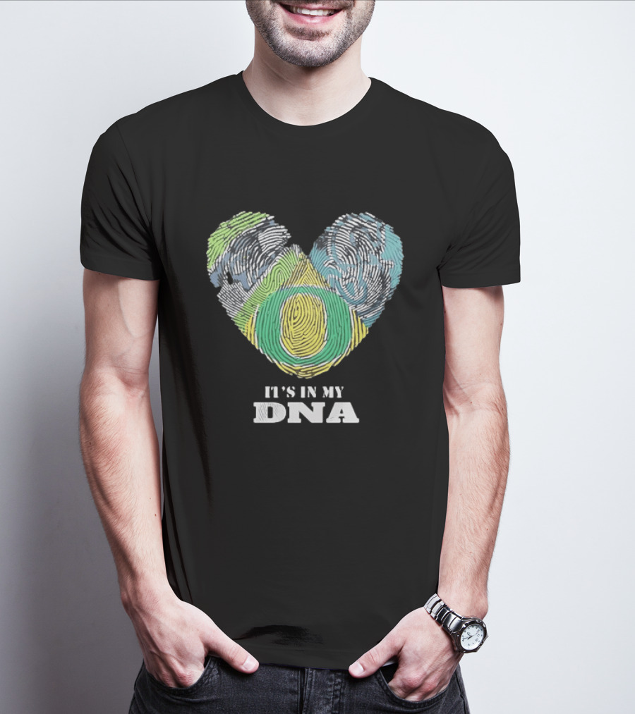Oregon Ducks It's In My DNA Fingerprint Heart T-Shirt