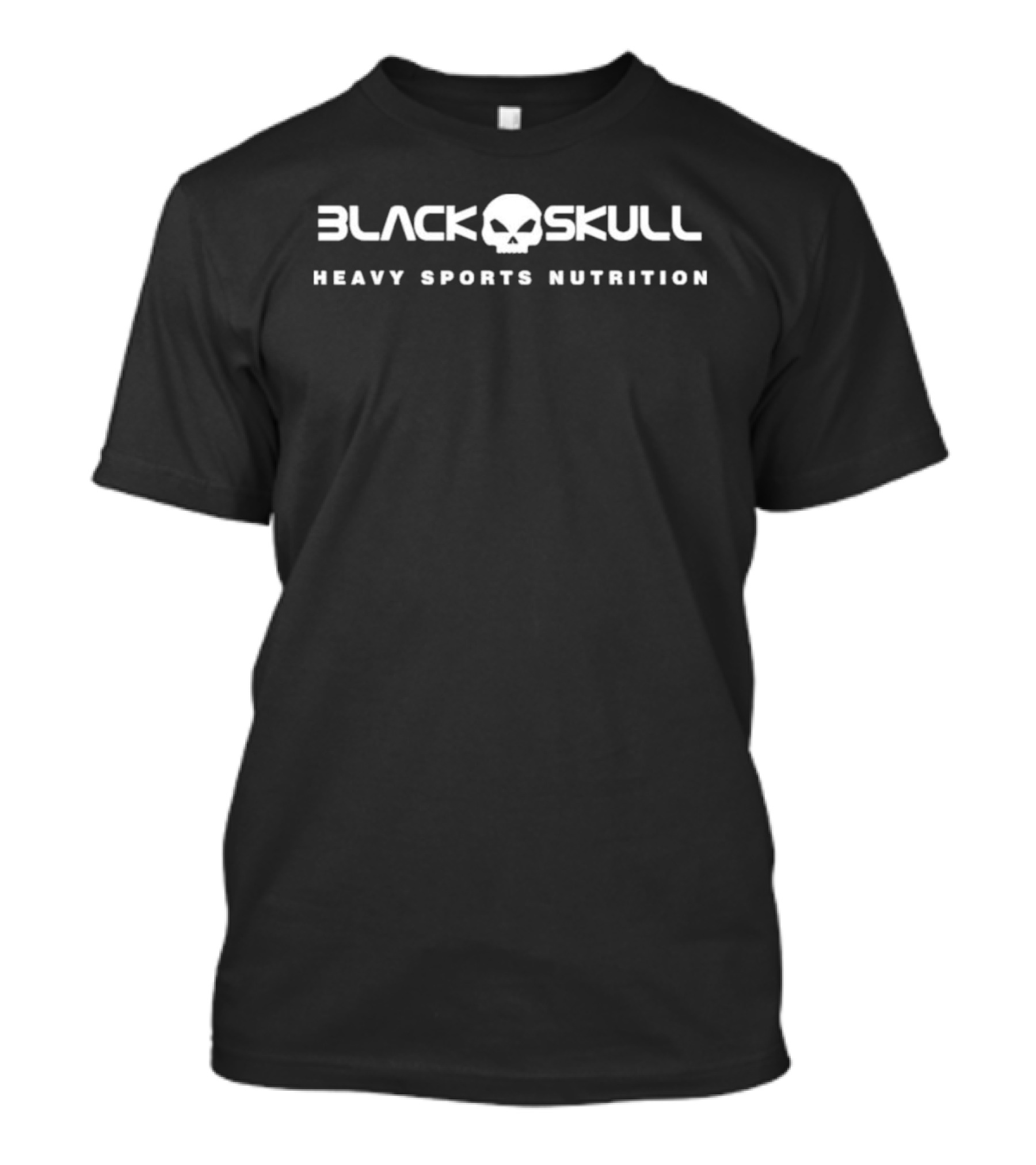 Cielo Carmín Black Skull Heavy Sports Nutrition T-Shirt