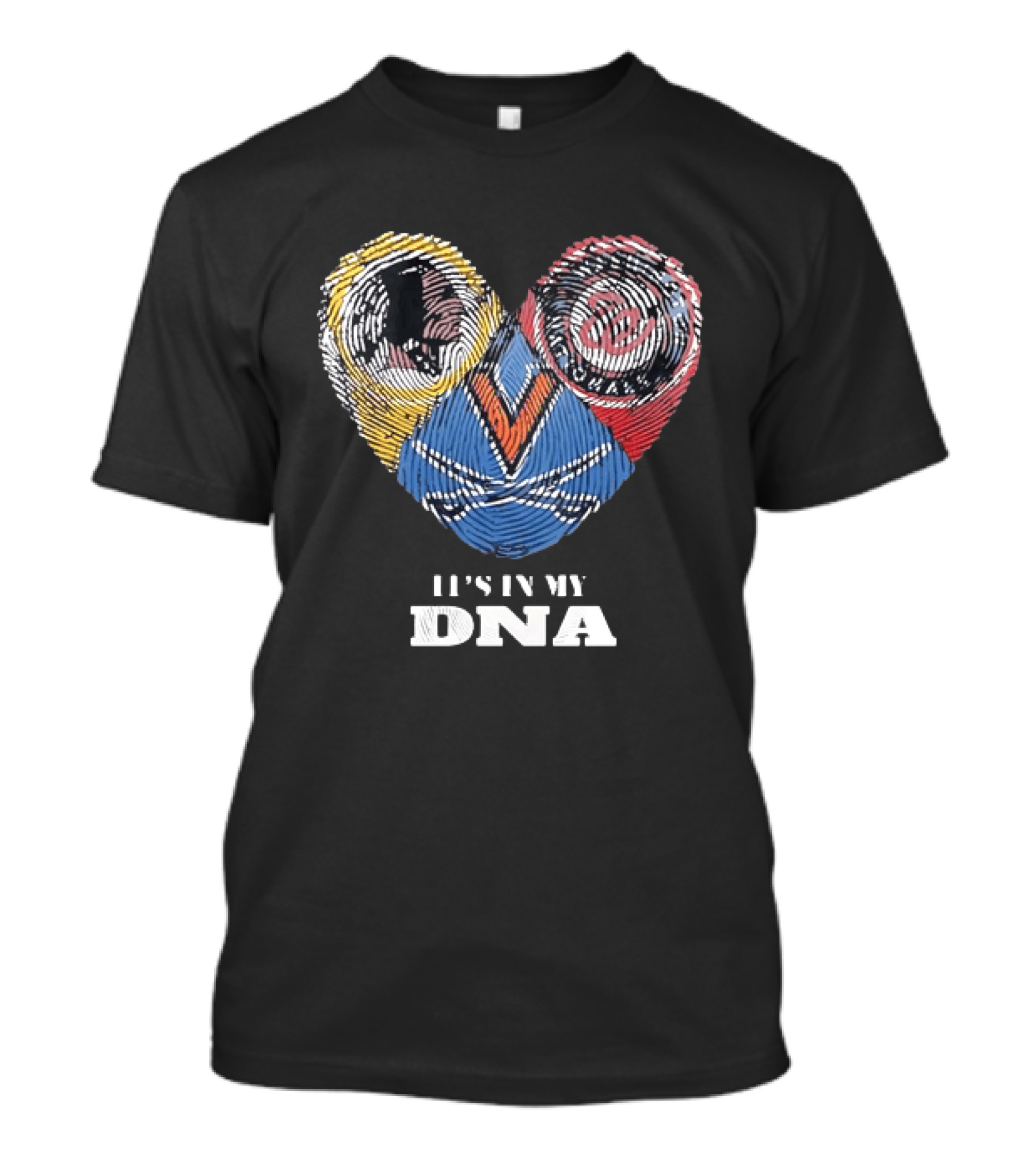 Virginia Cavaliers It's In My DNA Unique Fingerprint T-Shirt