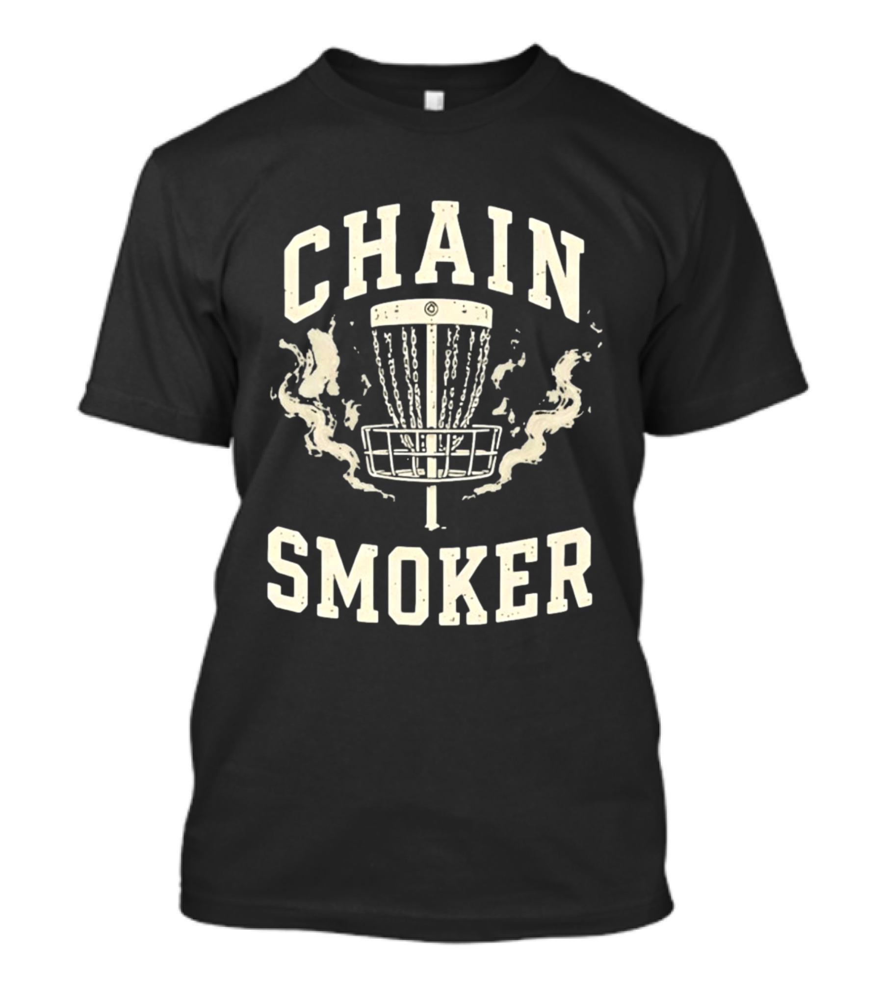Disc Golf Fanatic Chain Smoker With Basket And Chains T-Shirt