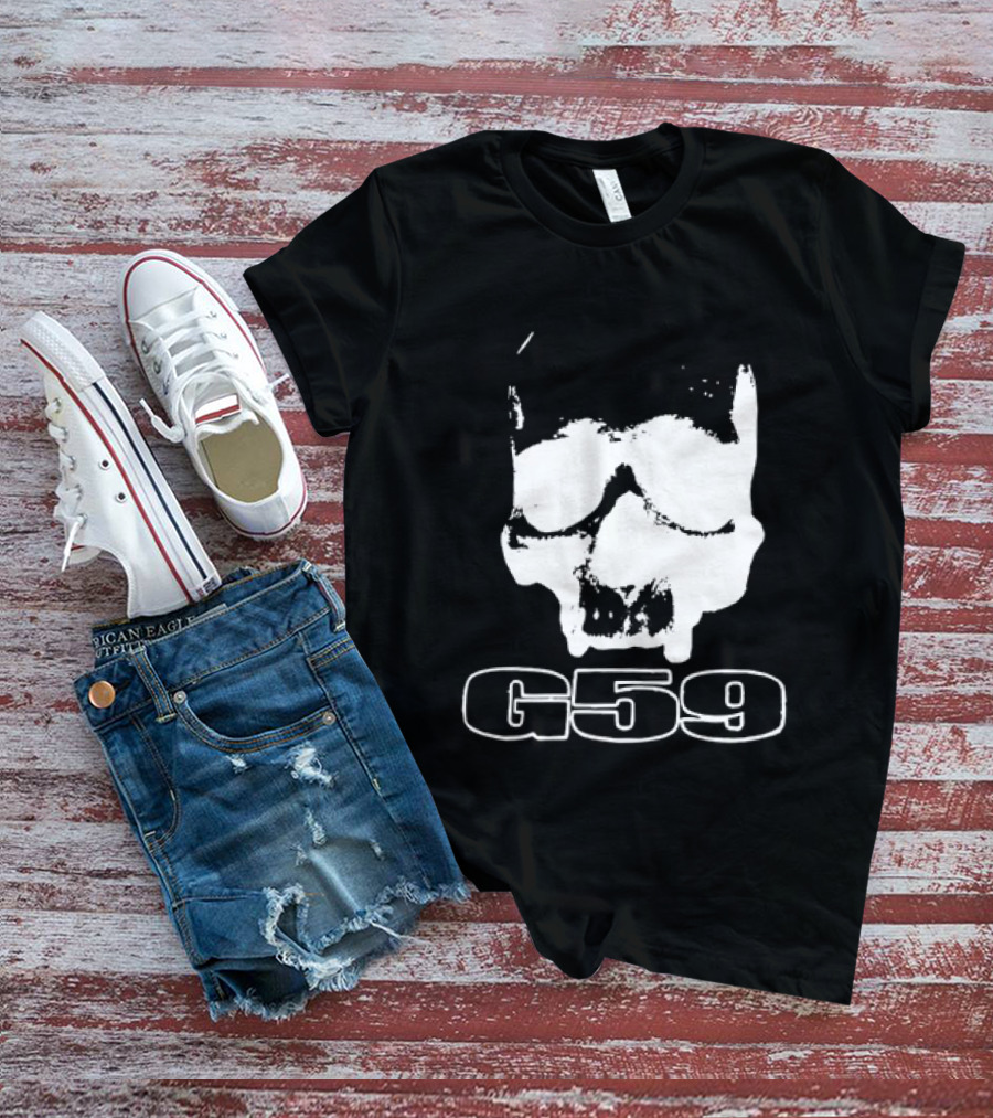 G59 Skull Black Graphic With Skull T-Shirt