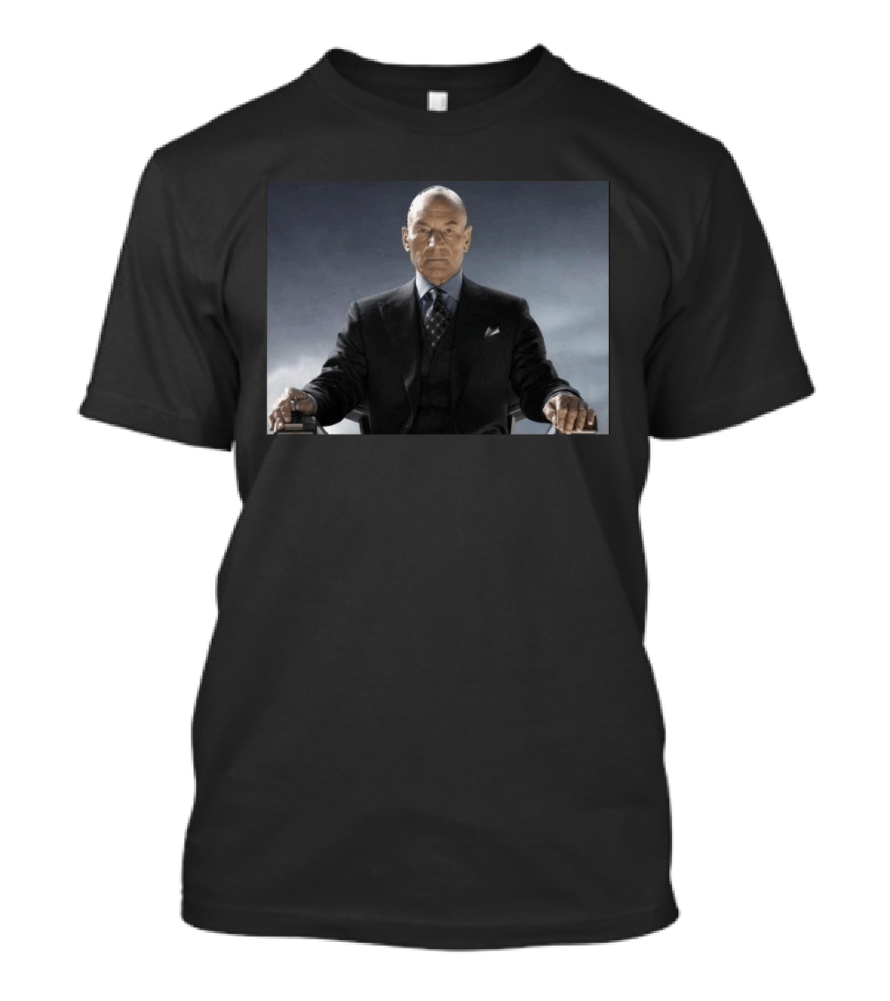 Patrick Stewart Never Retires Iconic Star Role Suit Image T-Shirt