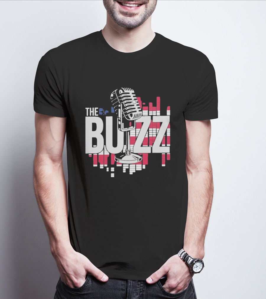 Podcast The Buzz Microphone T-Shirt
