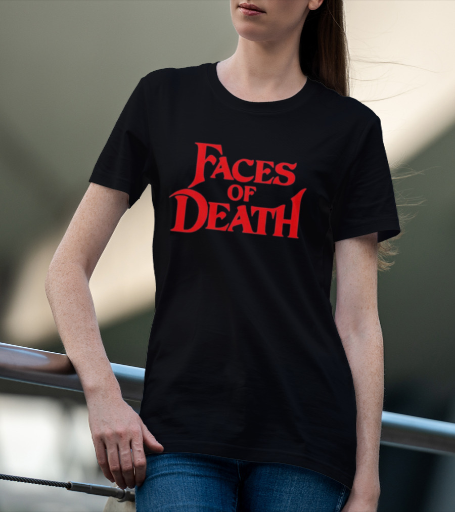 Faces Of Death Horror Movie Red T-Shirt