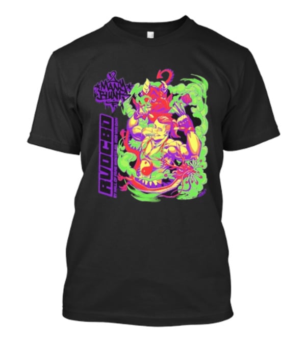 Rob Van Dam 2 Many Blunts RVD CBD Hall Of Fame Wrestler Psychedelic Smoke Dragons T-Shirt