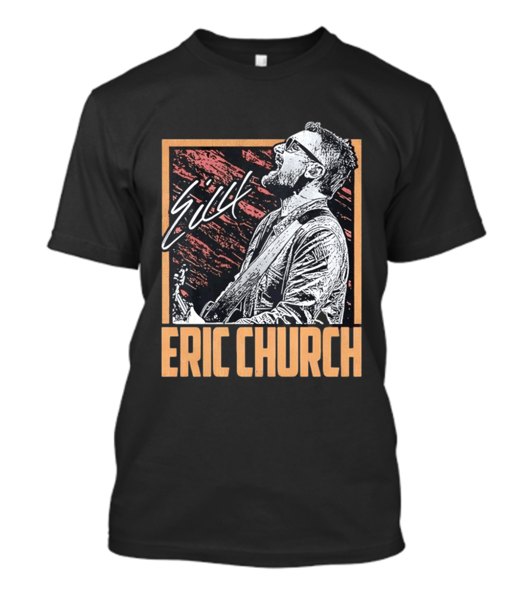 Sick Eric Church Live Singing Performance T-Shirt