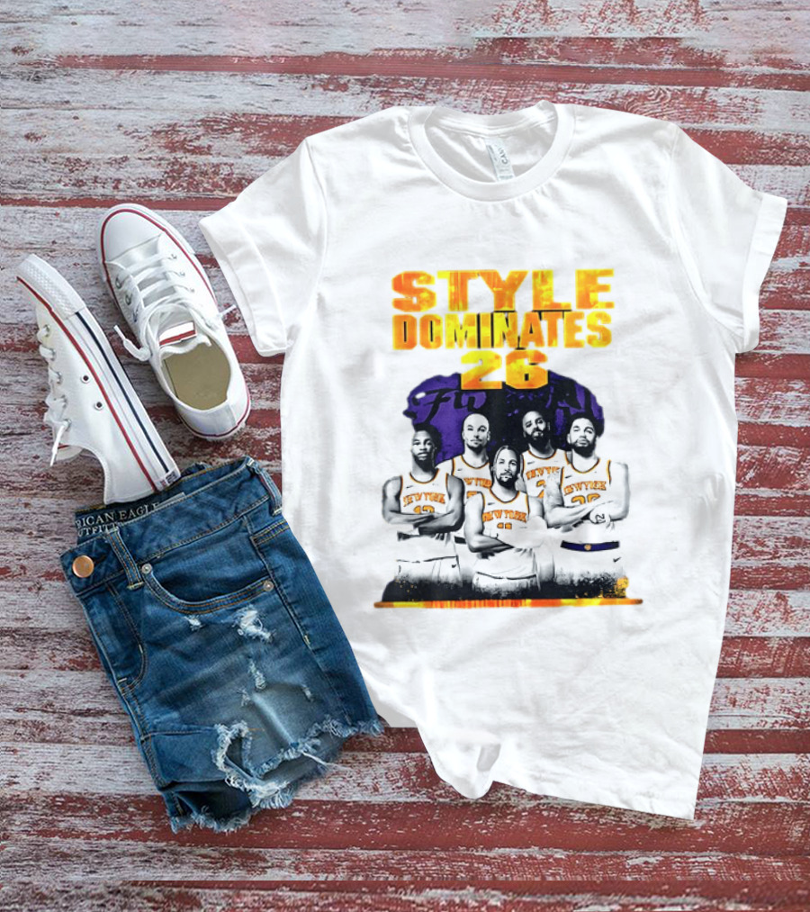 New York Knicks Basketball Style Dominates 26 T-Shirt