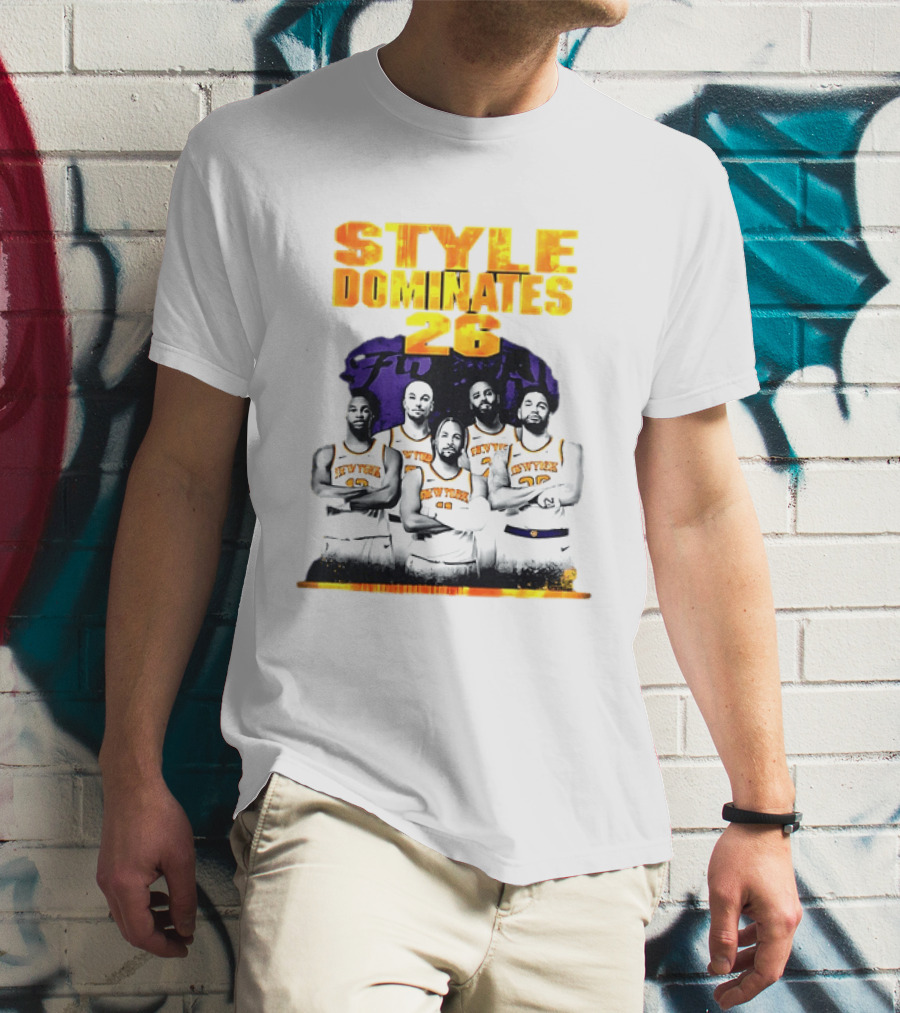 New York Knicks Basketball Style Dominates 26 T-Shirt