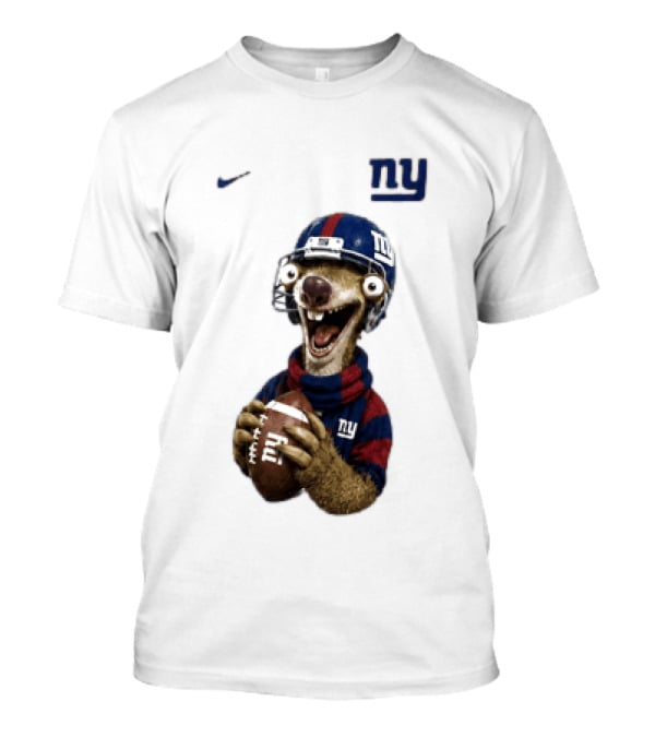 Sid The Sloth New York Giants Football NFL Fan Gear T-Shirt