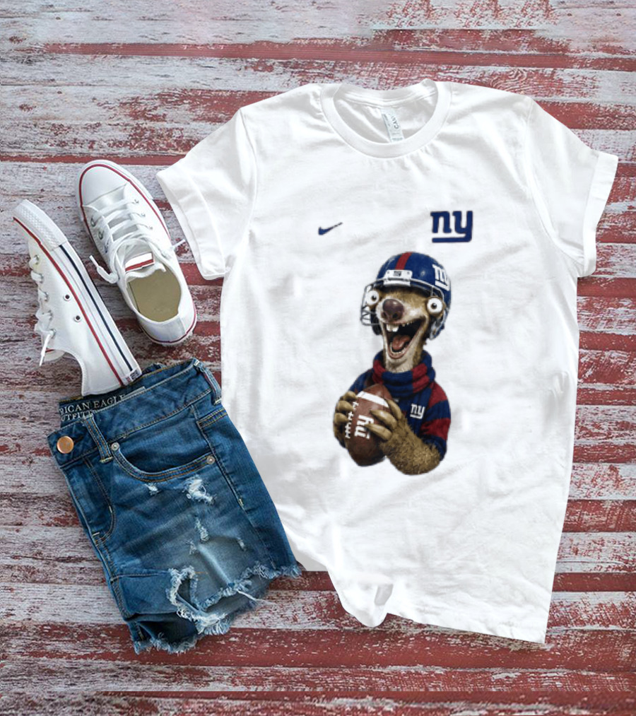 Sid The Sloth New York Giants Football NFL Fan Gear T-Shirt