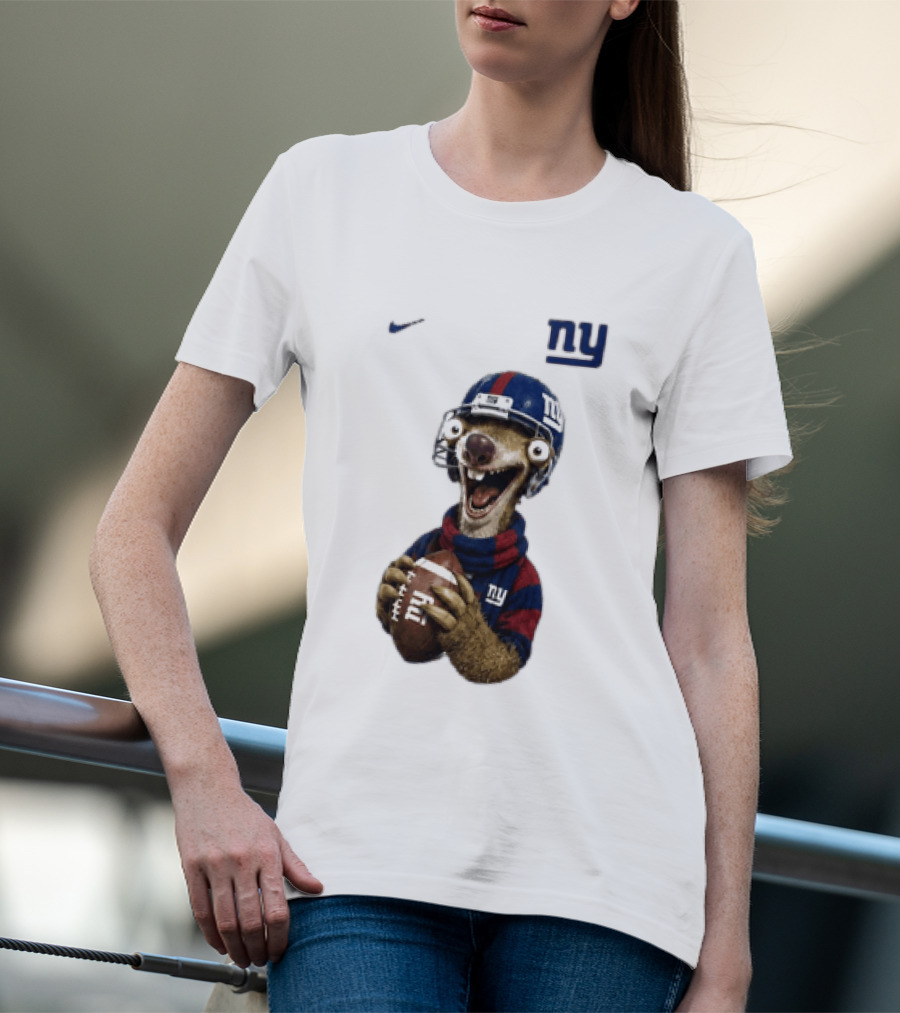 Sid The Sloth New York Giants Football NFL Fan Gear T-Shirt