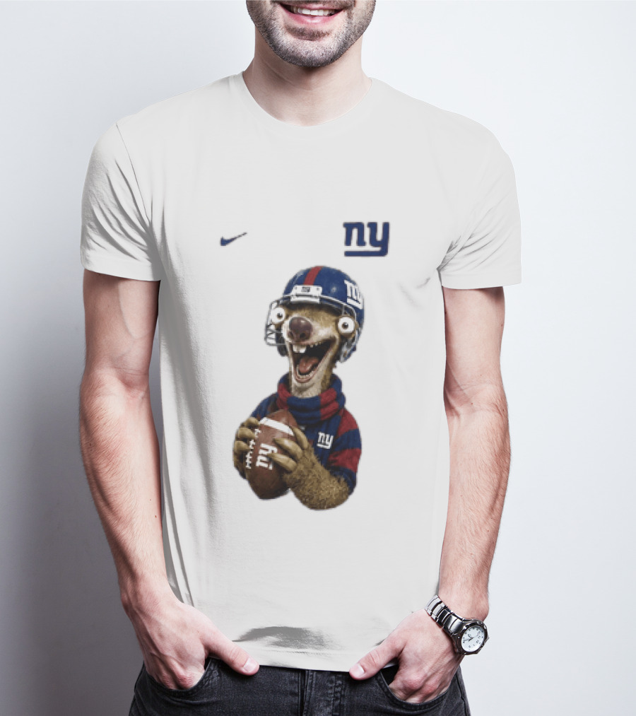 Sid The Sloth New York Giants Football NFL Fan Gear T-Shirt