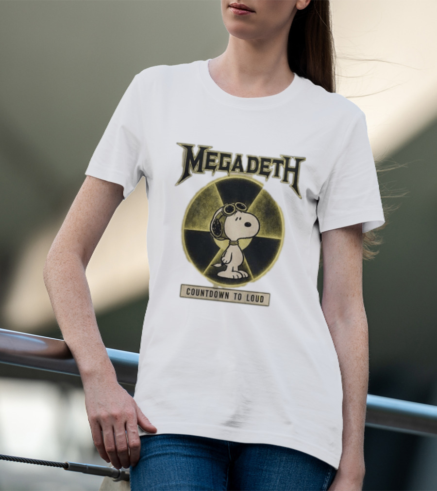 Snoopy MEgadeth Countdown To Loud T-Shirt