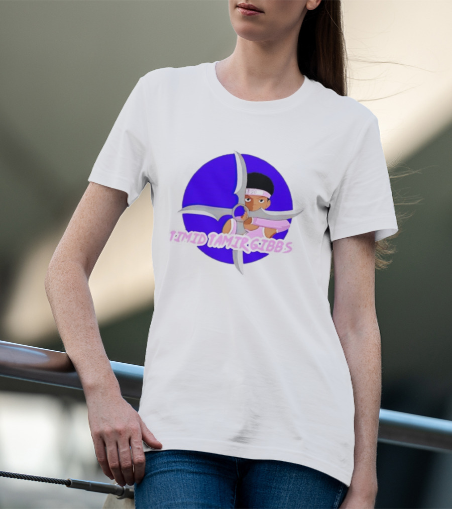Timid Tamir Gibbs Windmill Shuriken Ninja T-Shirt