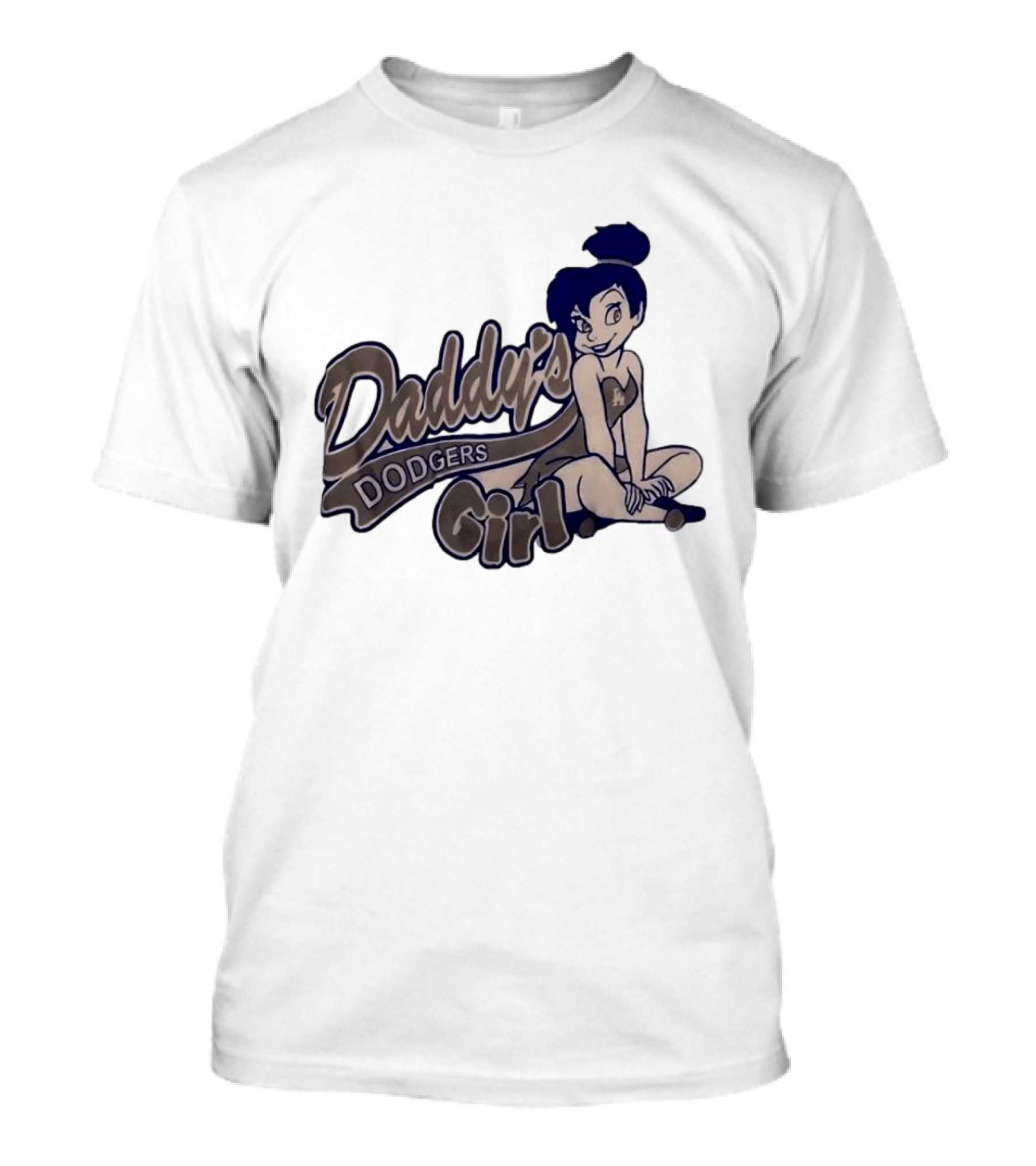 Daddy's Dodgers Girl Tinker Bell Los Angeles T-Shirt