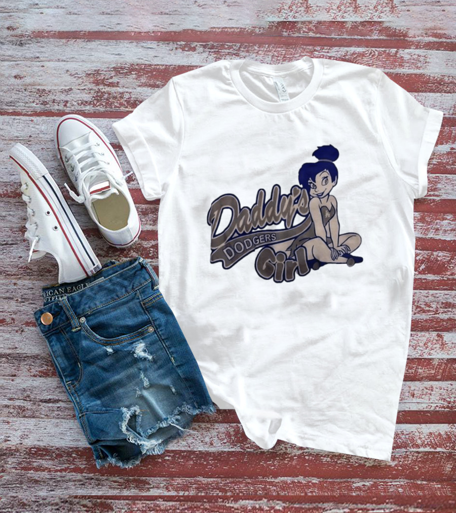 Daddy's Dodgers Girl Tinker Bell Los Angeles T-Shirt