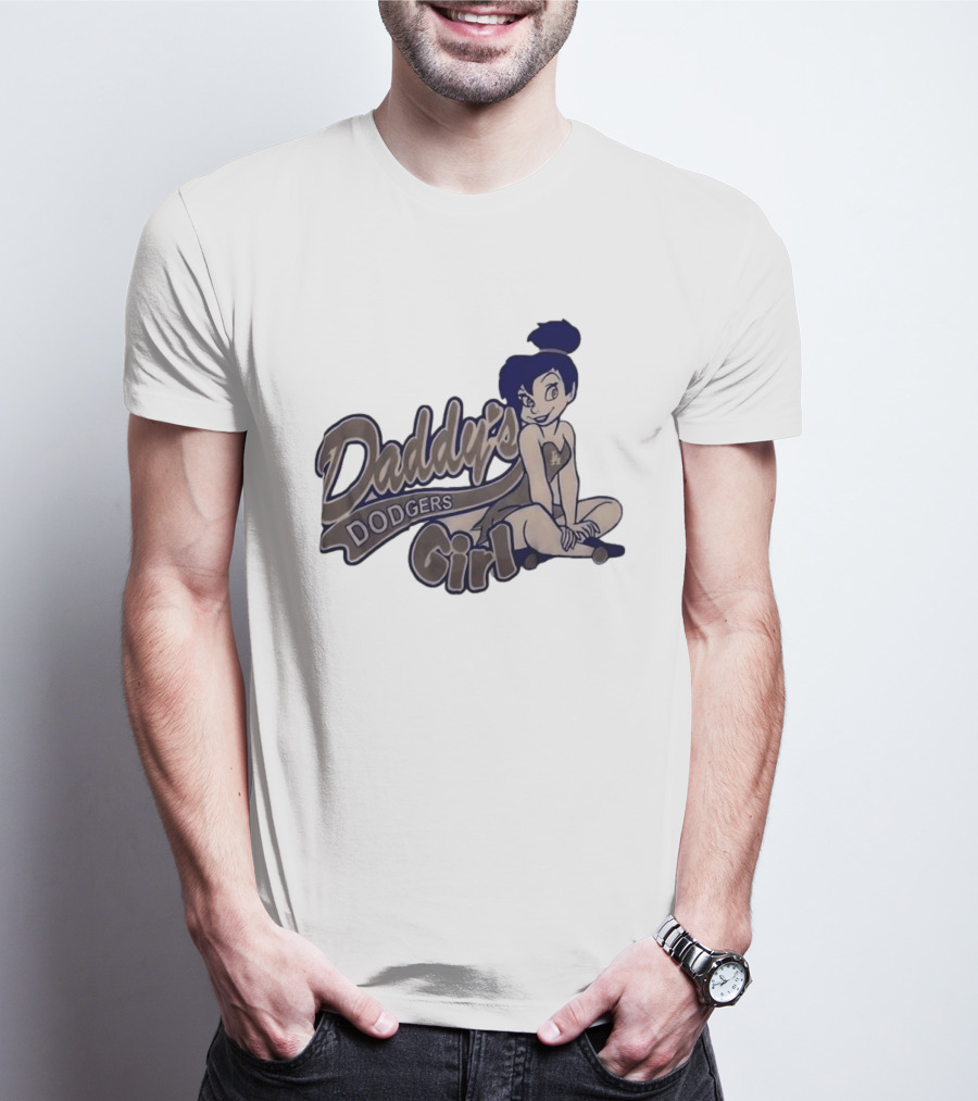 Daddy's Dodgers Girl Tinker Bell Los Angeles T-Shirt