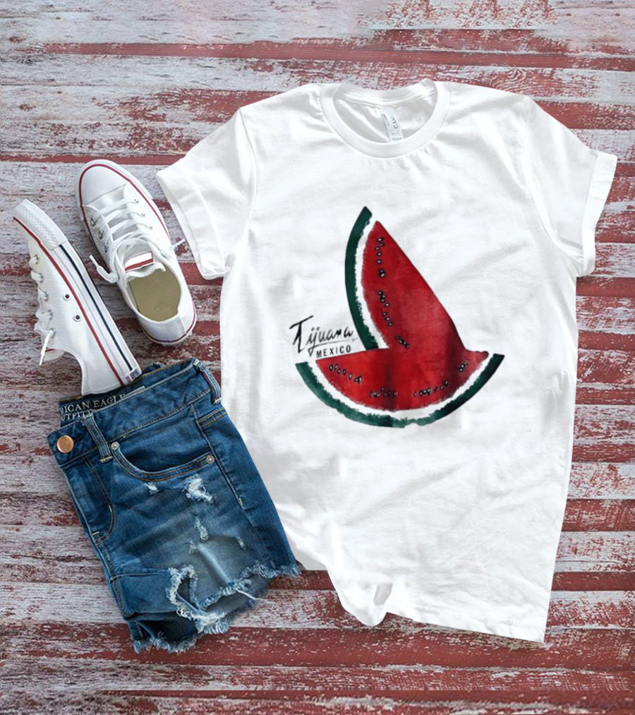 Tijuana Mexico Watermelon Summer Snack Souvenir T-Shirt