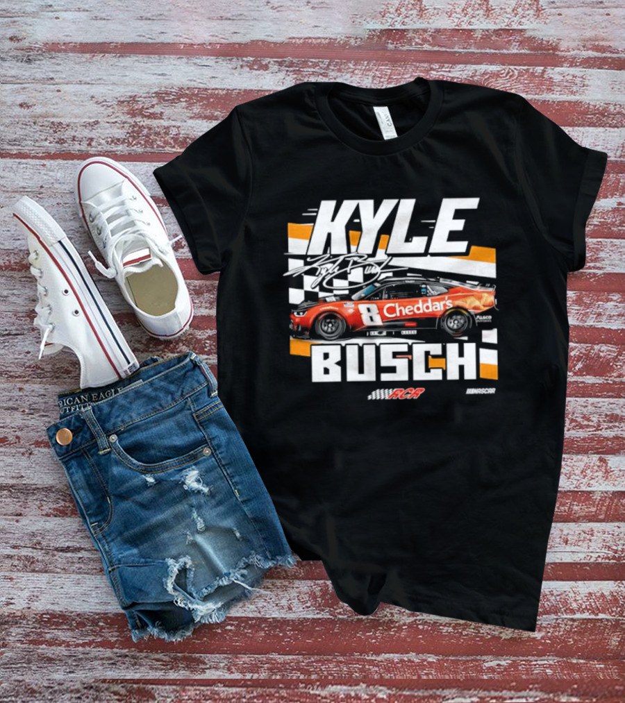 Kyle Busch Cheddar's NASCAR 8 Richard Childress Racing RCR T-Shirt