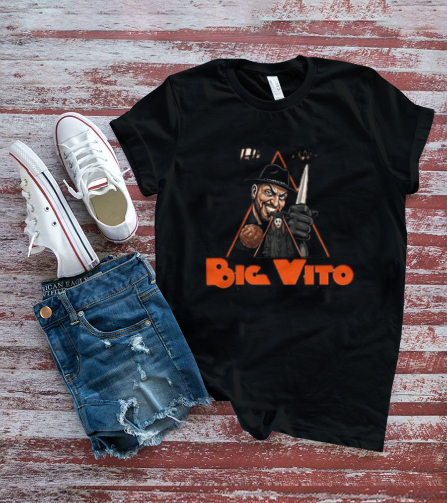 The Don Big Vito Mafia Triangle Graphic With Gangster And Knife T-Shirt