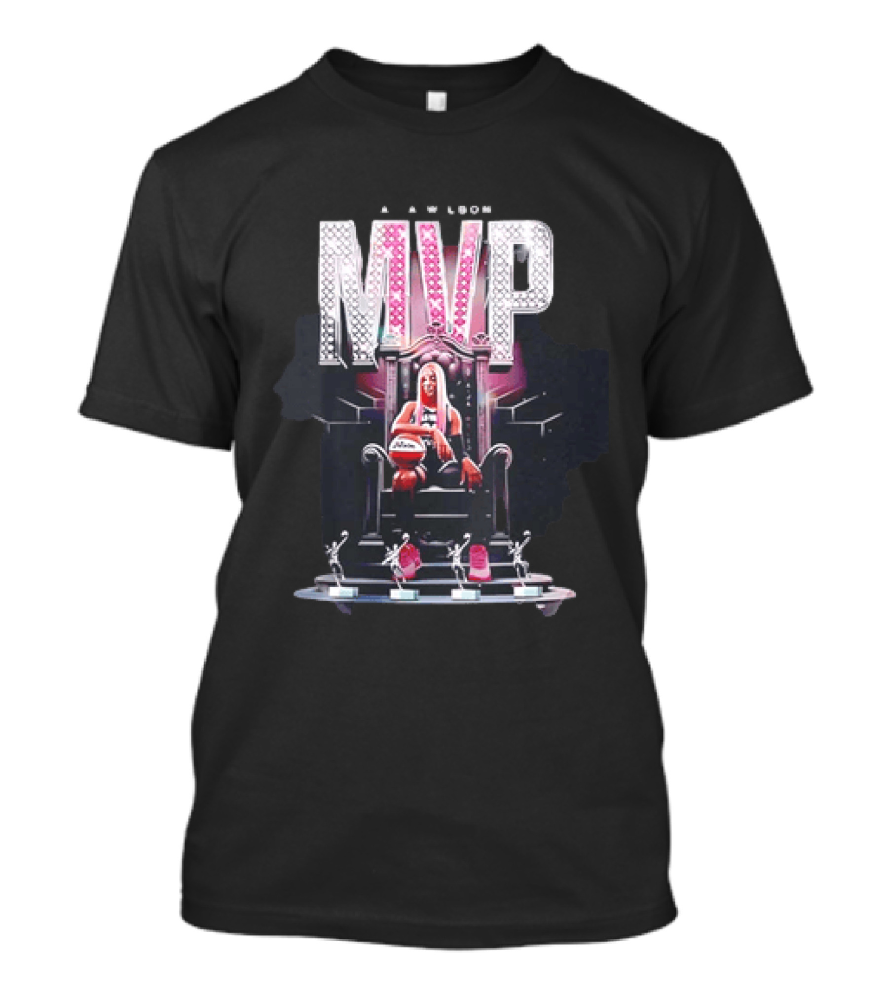 A'ja Wilson MVP Throne Las Vegas Aces Basketball Trophy T-Shirt