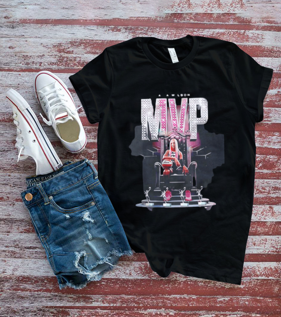 A'ja Wilson MVP Throne Las Vegas Aces Basketball Trophy T-Shirt