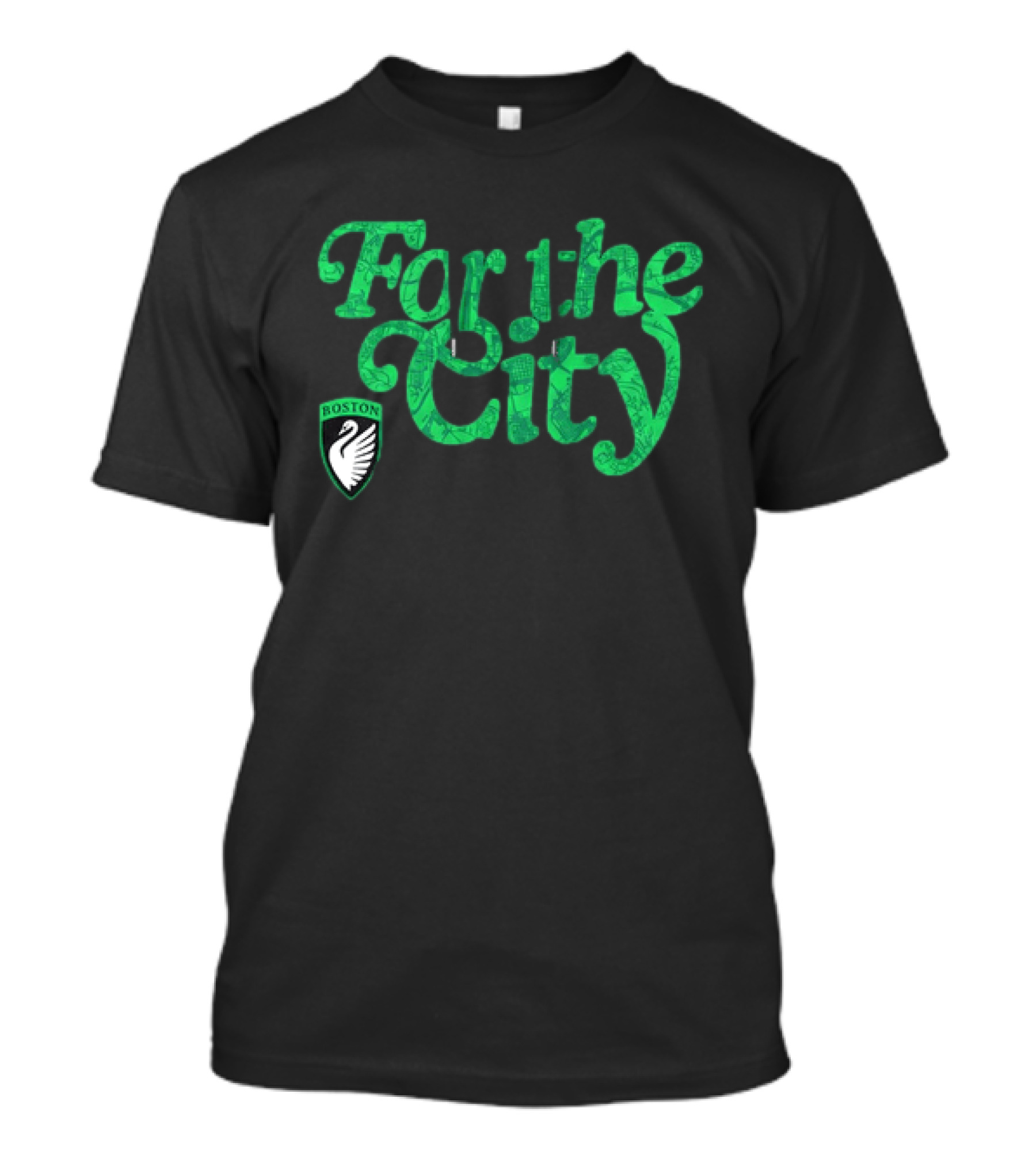 Boston Legacy FC For The City Green Swan T-Shirt
