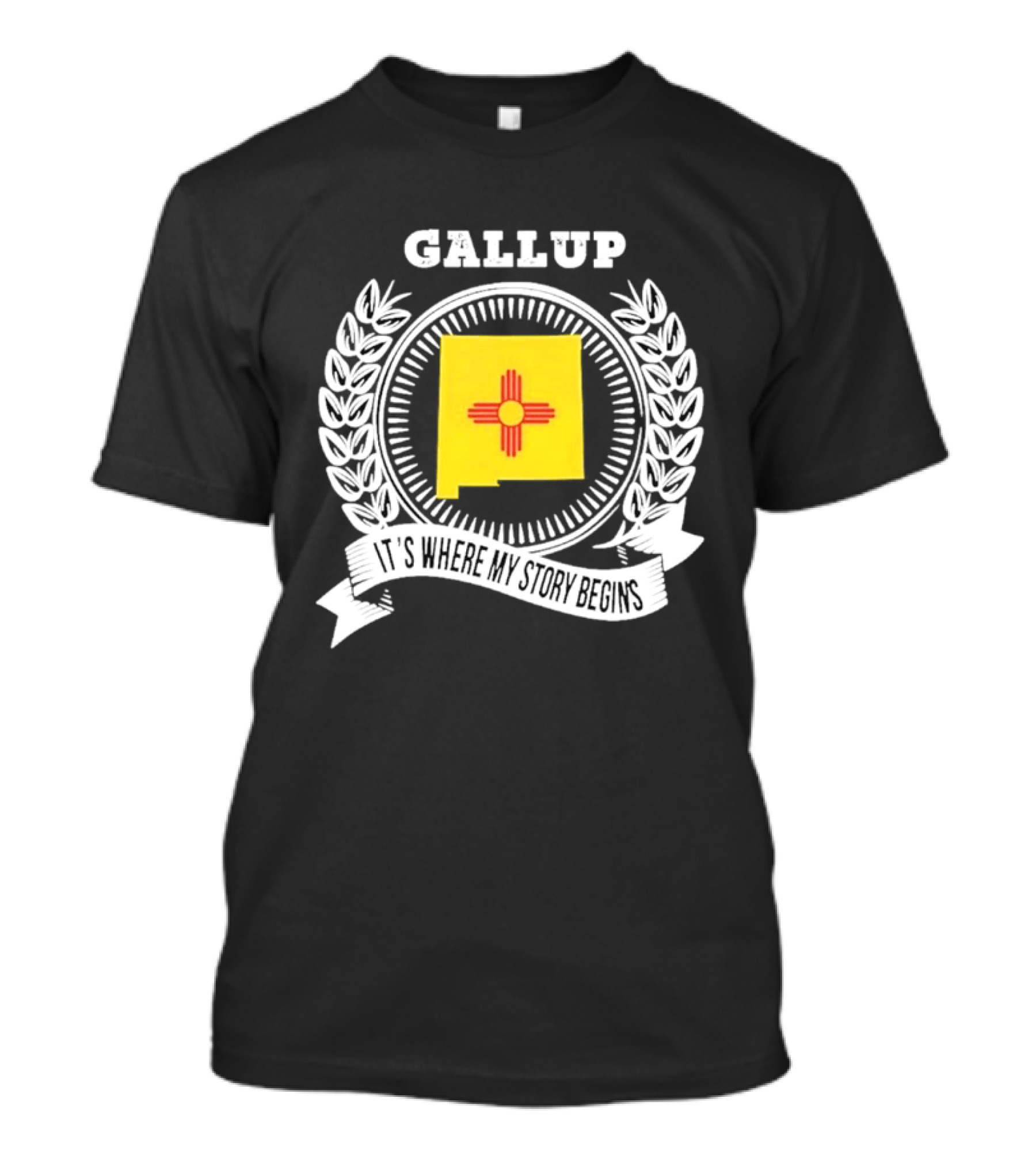 Gallup New Mexico Zia Symbol It's Where My Story Begins T-Shirt