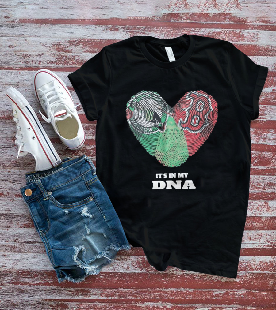 It’s In My DNA Heart Flag T-Shirt