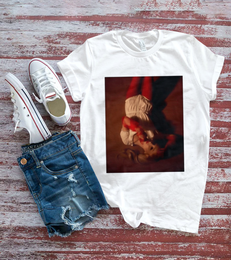 Ariana Grande Red And White Eternal Sunshine Aesthetic T-Shirt
