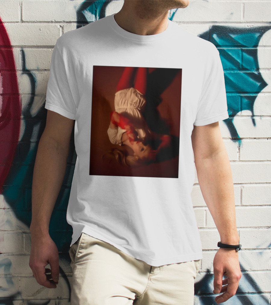 Ariana Grande Red And White Eternal Sunshine Aesthetic T-Shirt