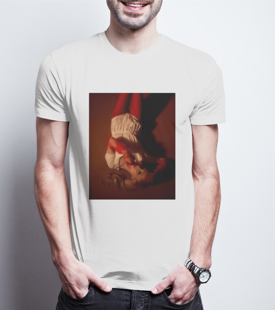 Ariana Grande Red And White Eternal Sunshine Aesthetic T-Shirt