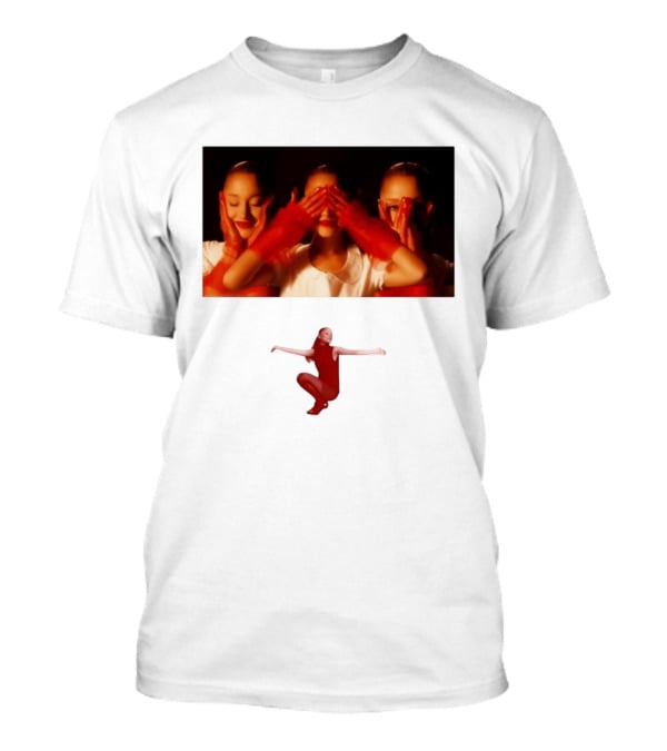 Ariana Grande Eternal Sunshine Red Gloves Three Faces Pose Music Album T-Shirt