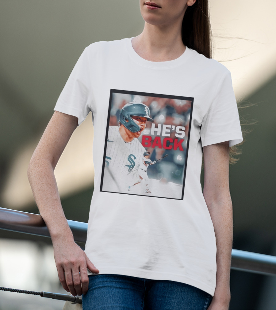 Chicago White Sox Munetaka Murakami He's Back Celebratory Moment T-Shirt