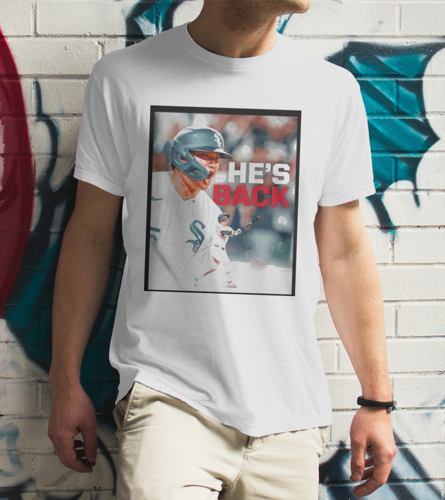 Chicago White Sox Munetaka Murakami He's Back Celebratory Moment T-Shirt