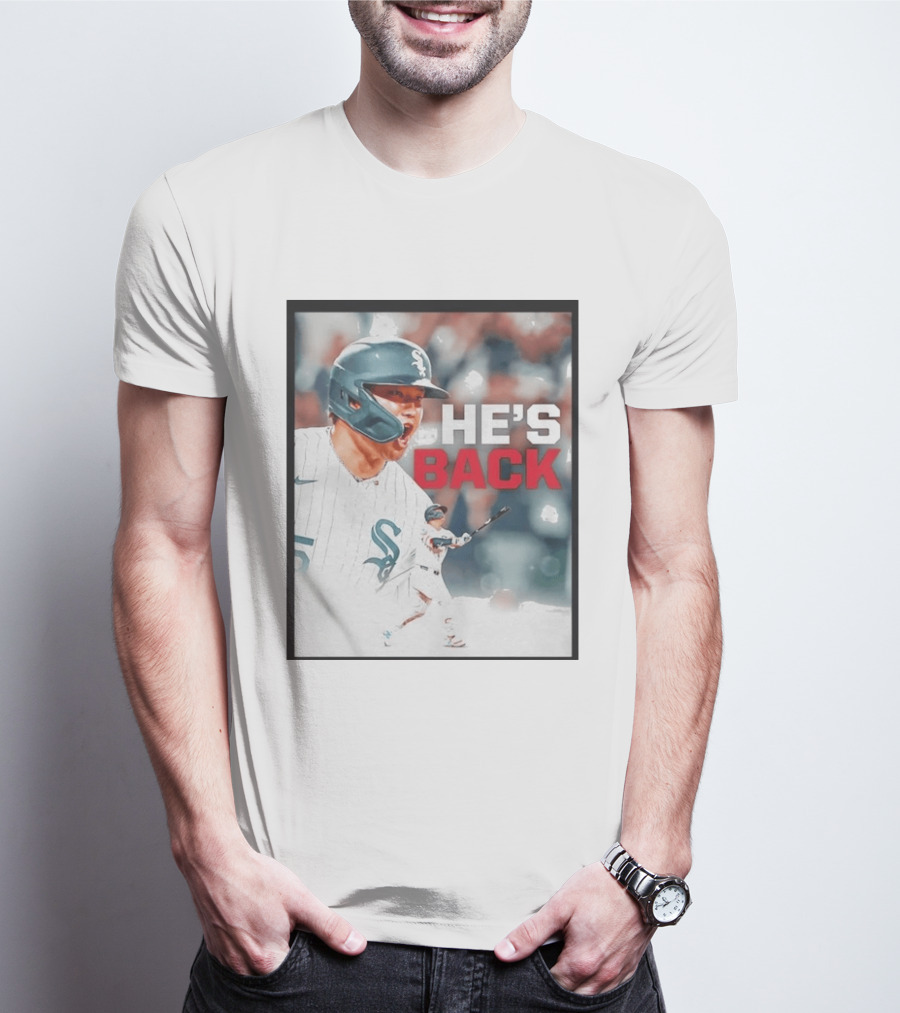 Chicago White Sox Munetaka Murakami He's Back Celebratory Moment T-Shirt