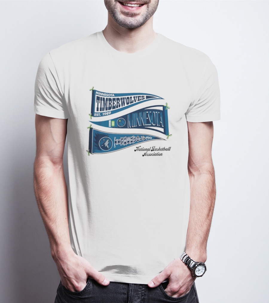 Minnesota Timberwolves NBA Pennants T-Shirt