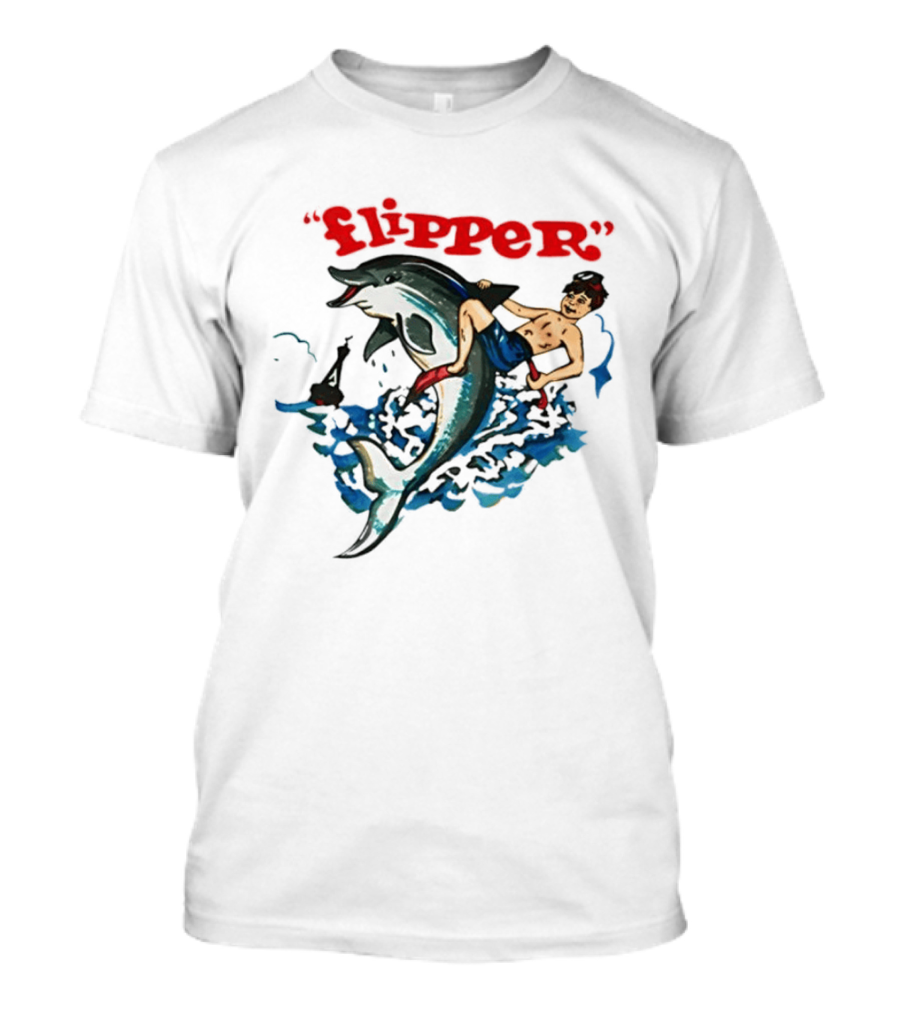 Flipper TV Show Dolphin And Boy Adventure T-Shirt