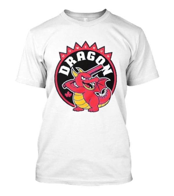 Homerun Dragon Toronto Blue Jays Baseball Canada Leaf T-Shirt