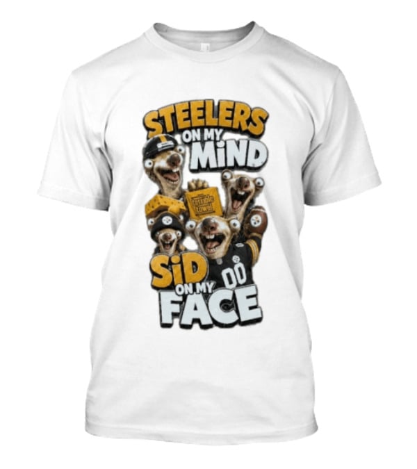 Steelers On My Mind Sid On My Face Terrible Towel Googly Eyes 00 T-Shirt