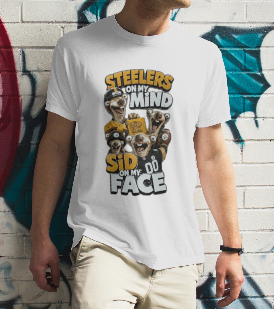 Steelers On My Mind Sid On My Face Terrible Towel Googly Eyes 00 T-Shirt