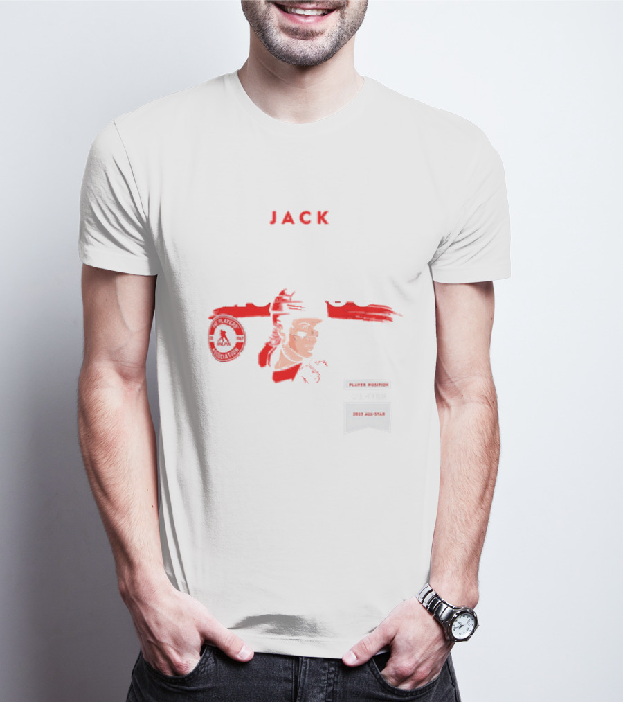 Jack Hughes New Jersey Devils Player 86 NHLPA Spotlight 2023 All Star T-Shirt