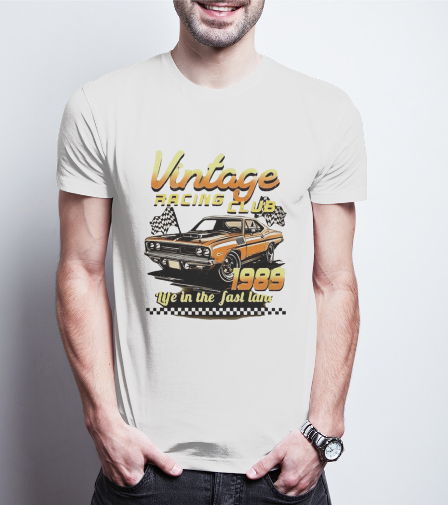 Vintage Racing Club 1989 Life In The Fast Lane T-Shirt