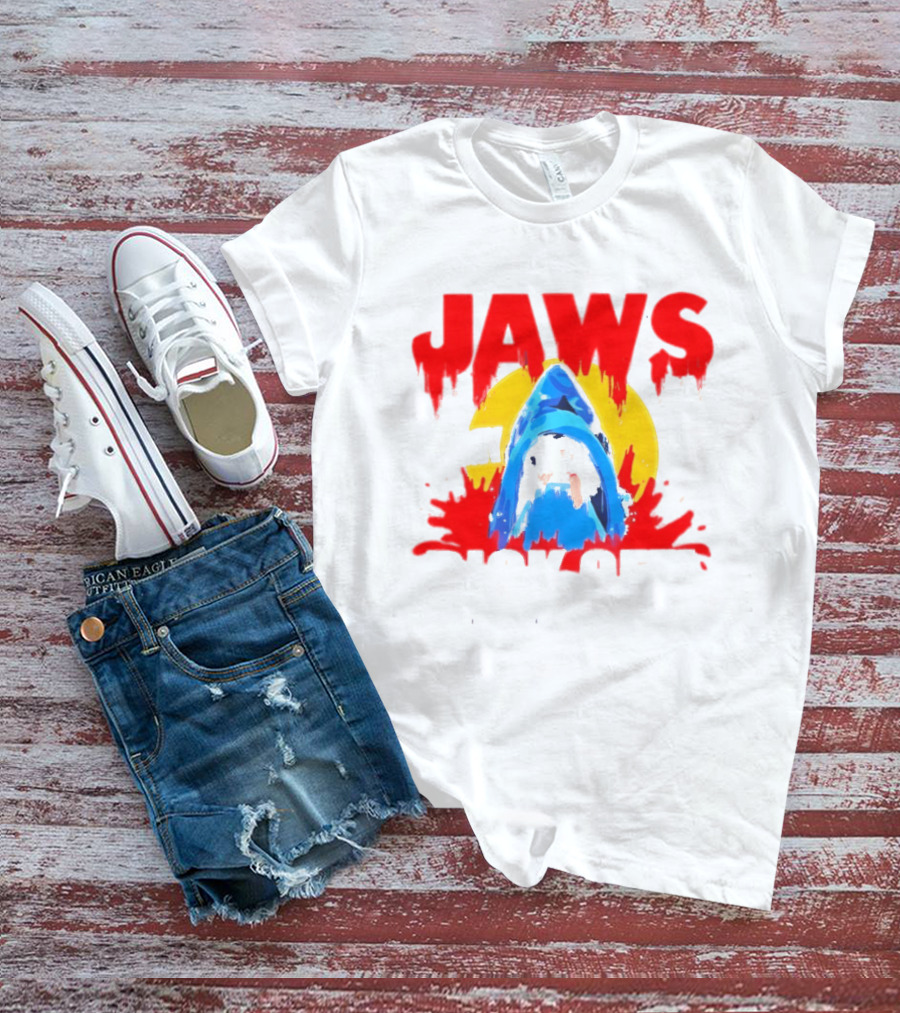 Jaws Bit My Dick Off Amity Island New England Shark Attack T-Shirt