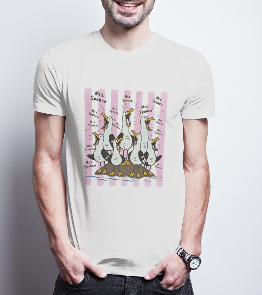 Mrs Spence Screaming Seagulls T-Shirt