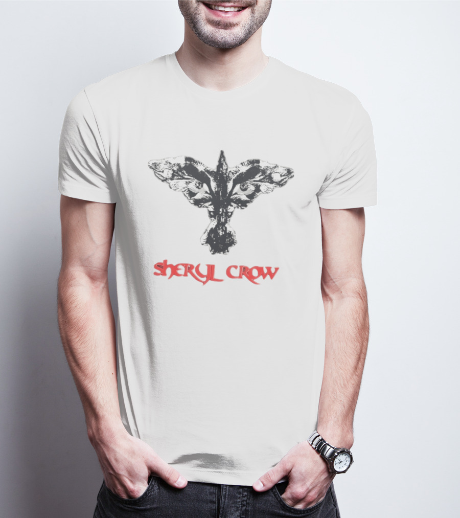Sheryl Crow Black And White Bird T-Shirt