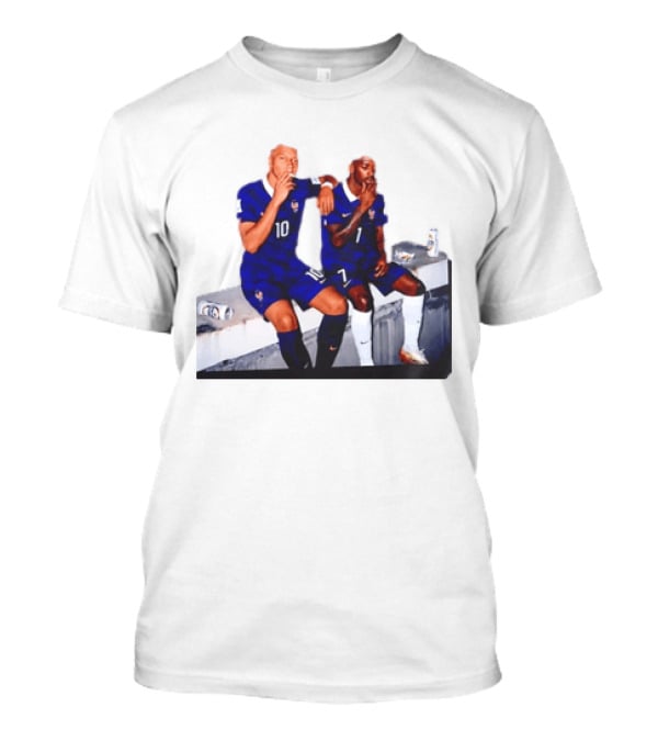 Kylian Mbappe And Ousmane Dembele Smoking And Drinking T-Shirt